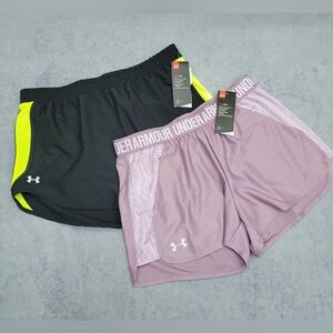 Under Armour women's athletic running shorts bundle NWT